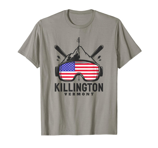 Killington Vermont Ski Retro Skiing T-Shirt