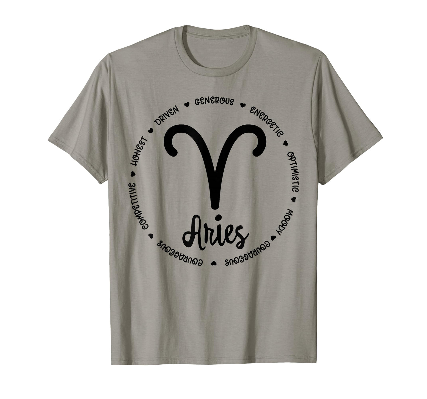 Aries Horoscope Queen Zodiac Birthday Print For Girls Women T-Shirt