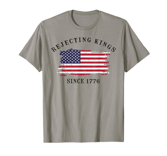 Resist Rejecting Kings Since 1776 Protest Men Women Kids T-Shirt