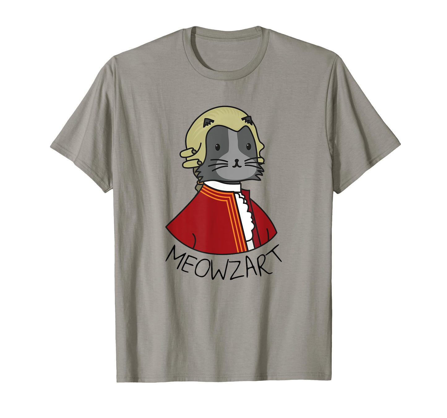 Meowzart T-shirt | Funny Cat & Classic Music Mozart Tee Men Women Kids T-Shirt
