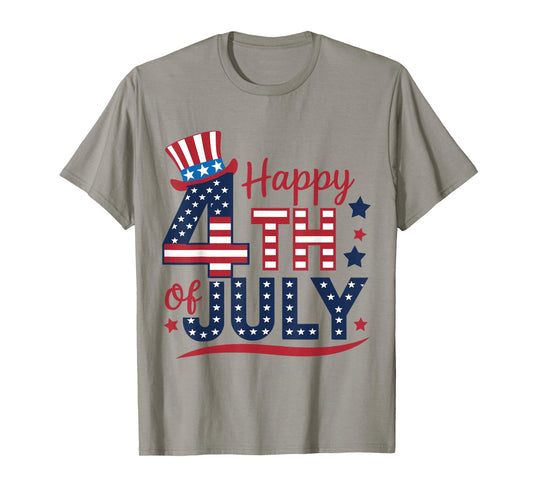 Fourth of July for Women American Men Kids Happy 4th of July T-Shirt