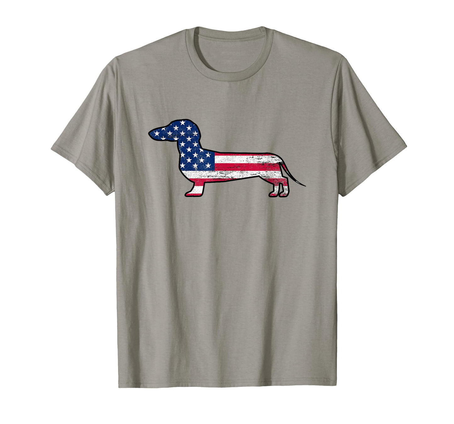 American Dachshund Patriotic Dog US Flag 4th Of July Gift T-Shirt for Women Kids Men