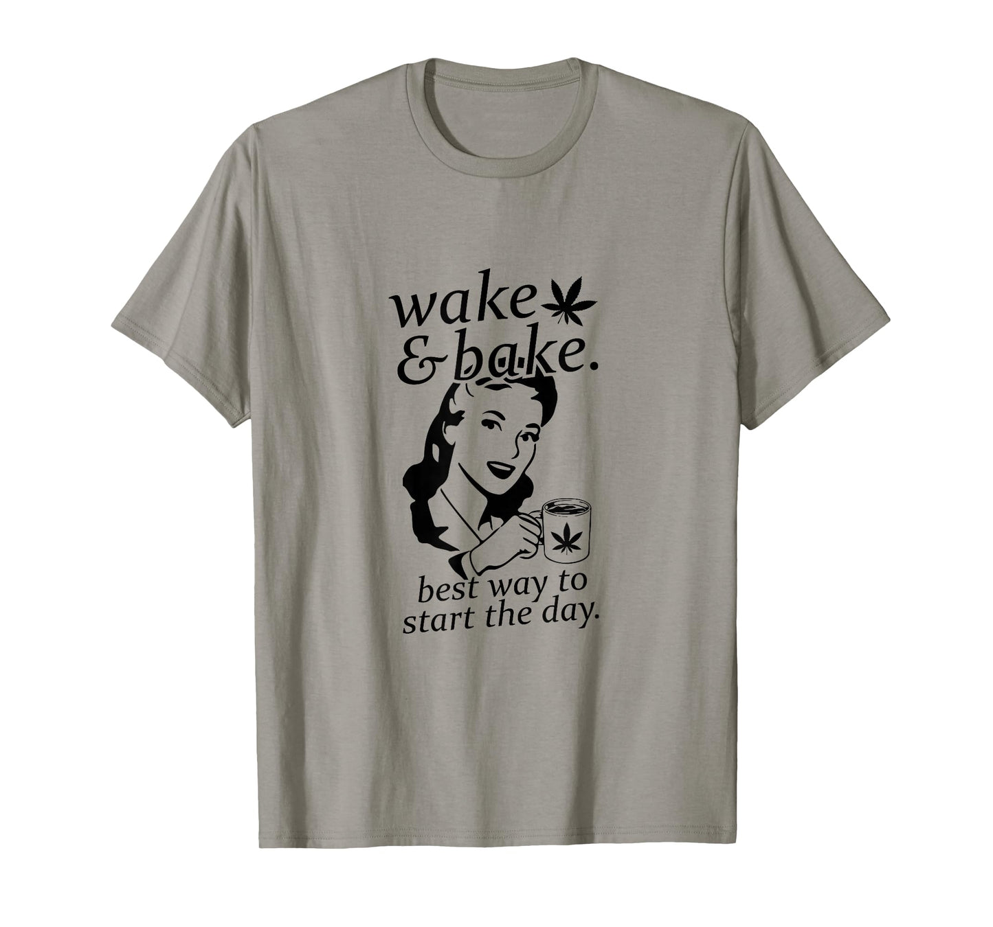 Funny Wake And Bake Marijuana Weed T-Shirt