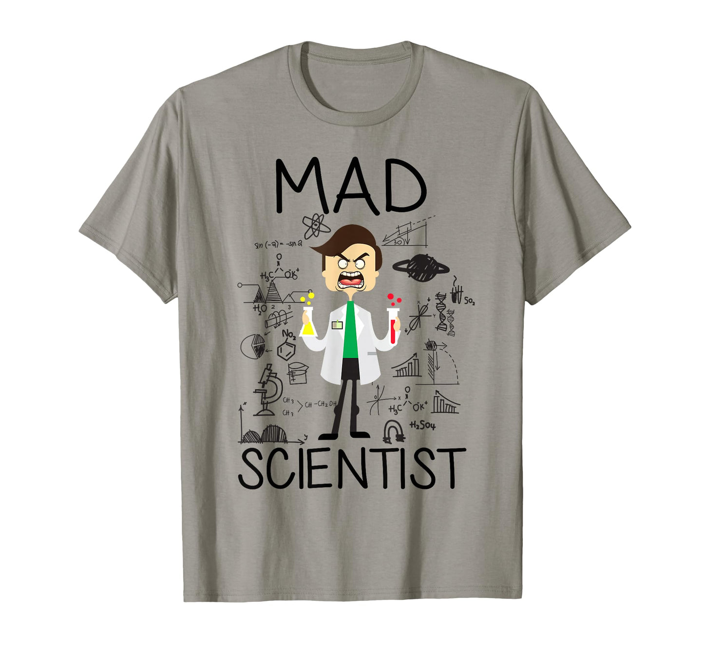 Mad Scientist Shirt Kids Boys Youth Funny Science Teacher T-Shirt