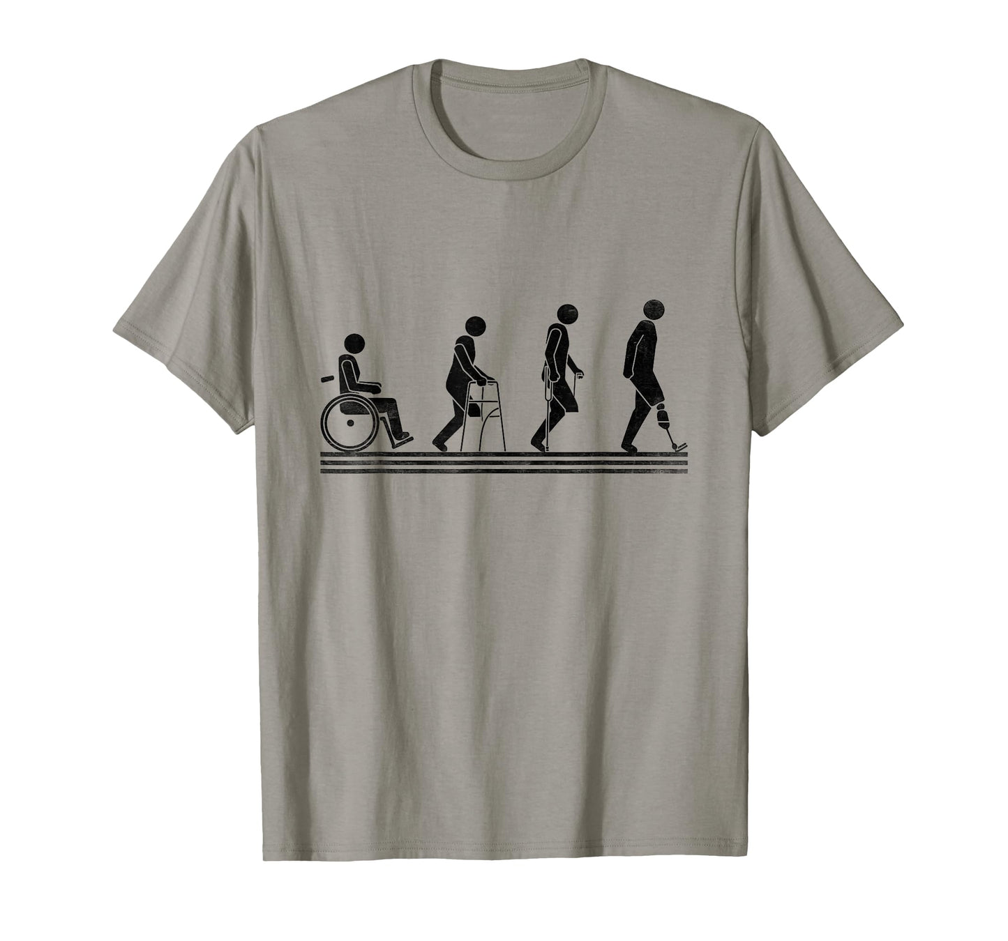 Amputee Wheelchair Prosthetic Leg Amputation Amputee T-Shirt