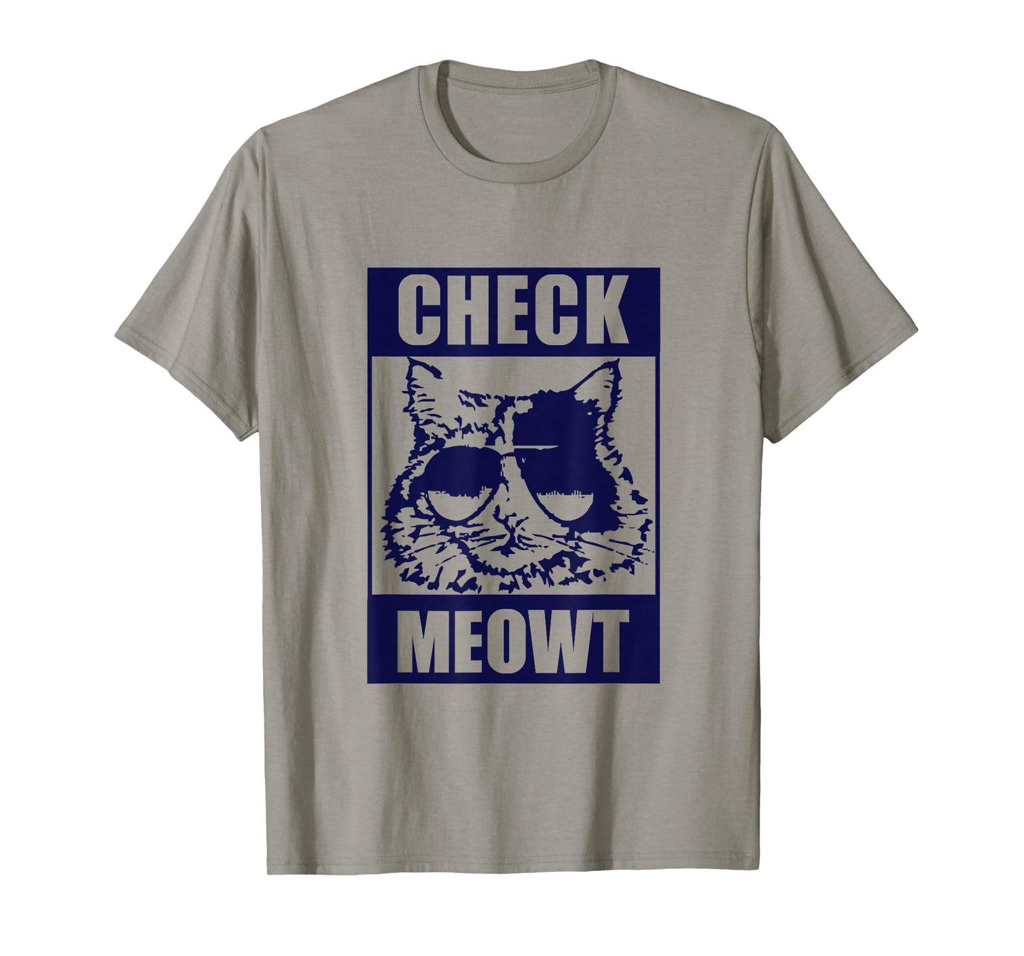 CAT T-SHIRT Funny Cat Tee "CHECK MEOWT" T-Shirt