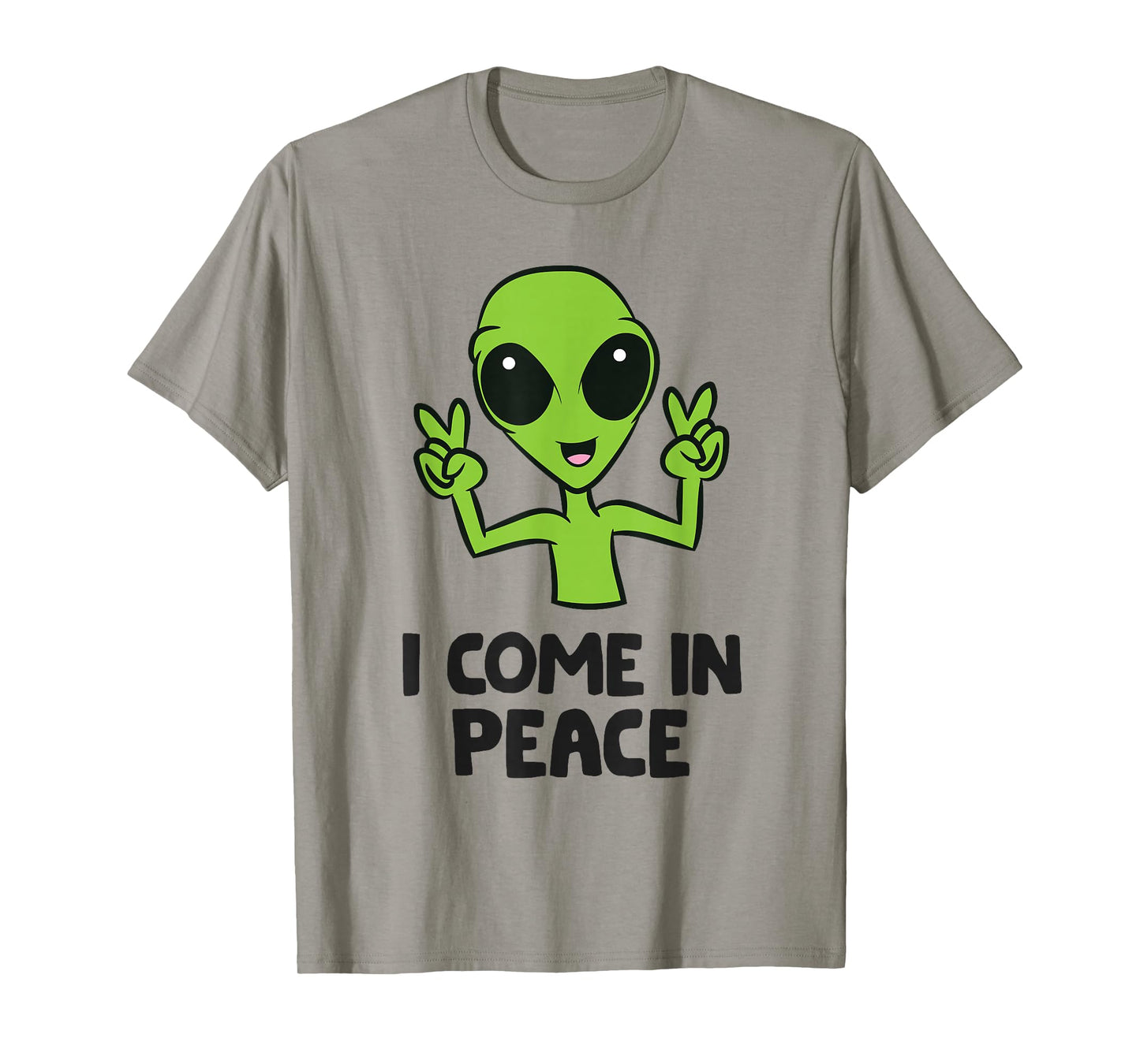 Alien I Come In Peace Space Rave EDM Music Alien T-Shirt