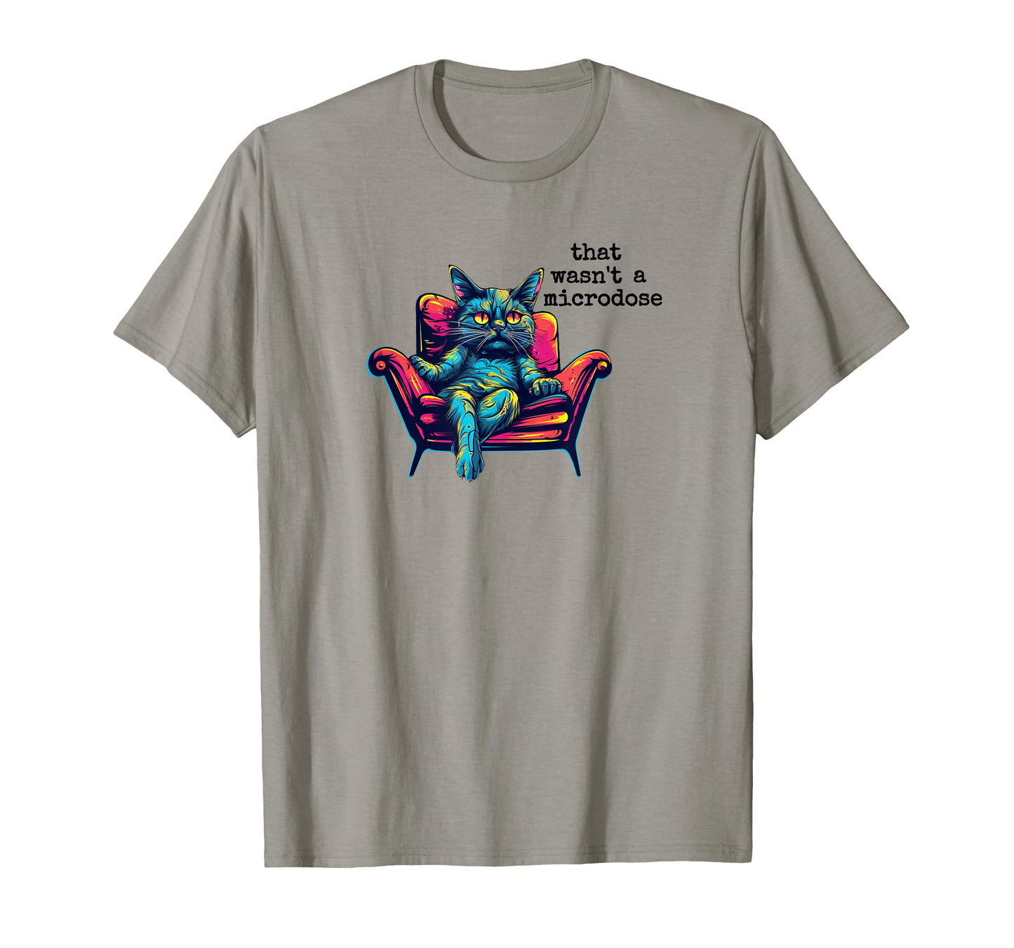 Microdose Cat Therapy Spiritual Healing Psychedelic Medicine T-Shirt
