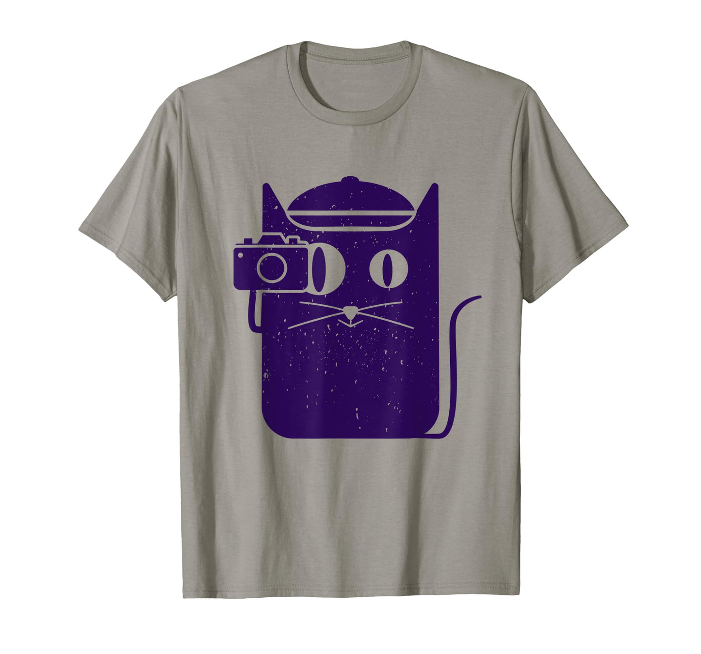 Camera Cat Funny Cute Kawaii Photography Photographer Men Women Kids T-Shirt
