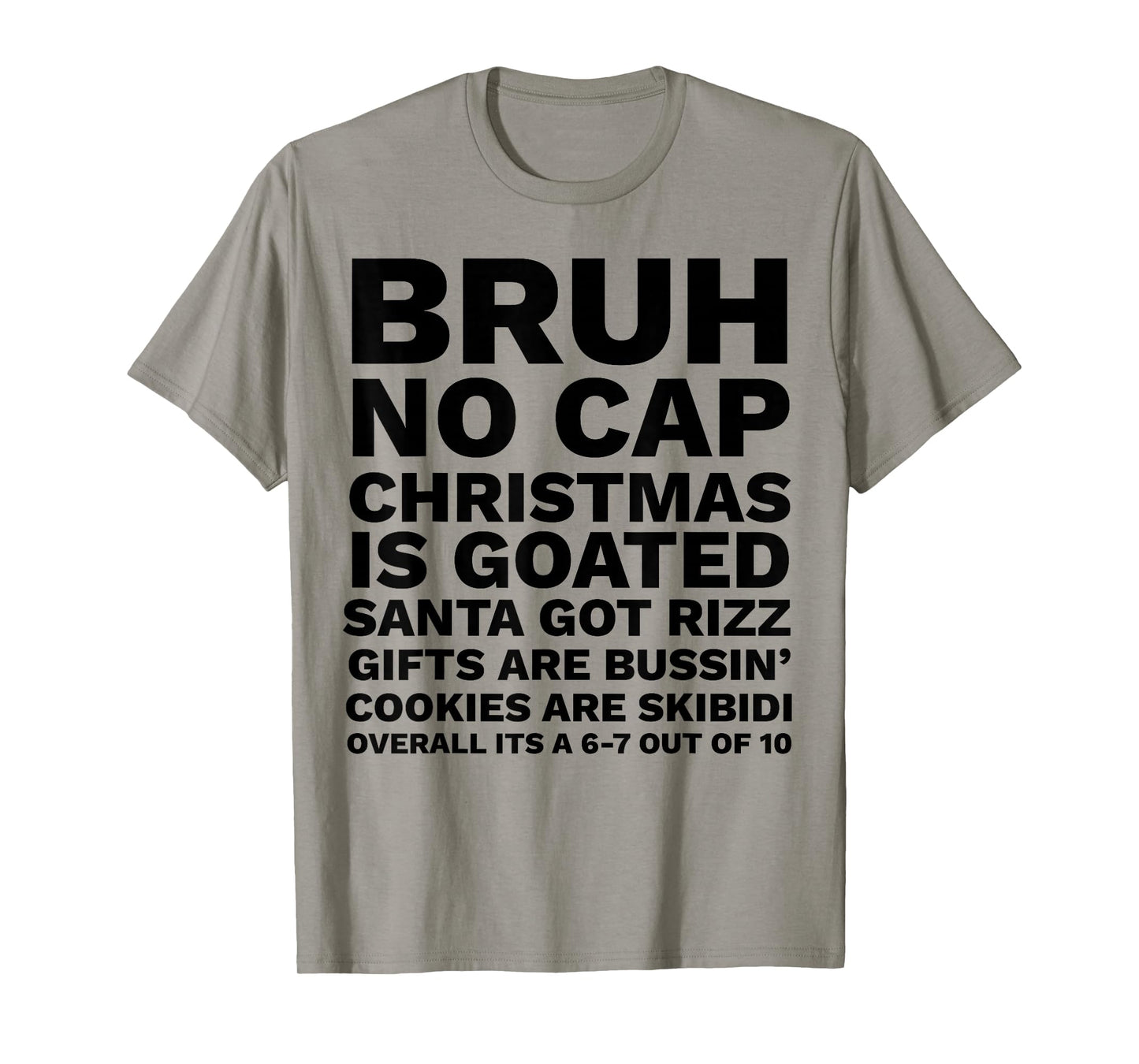 Funny Middle School Generation Alpha Gen A Slang Christmas T-Shirt