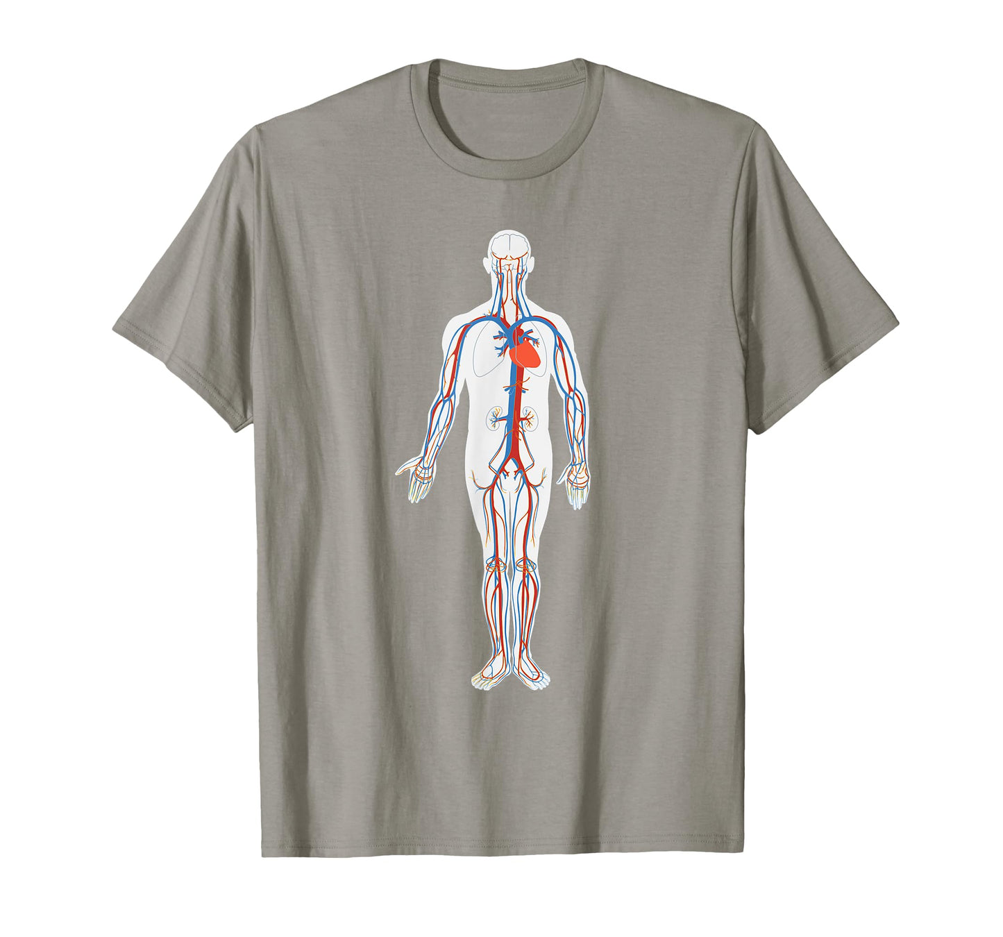 Circulatory System Anatomy Chart Arteries Veins T-Shirt