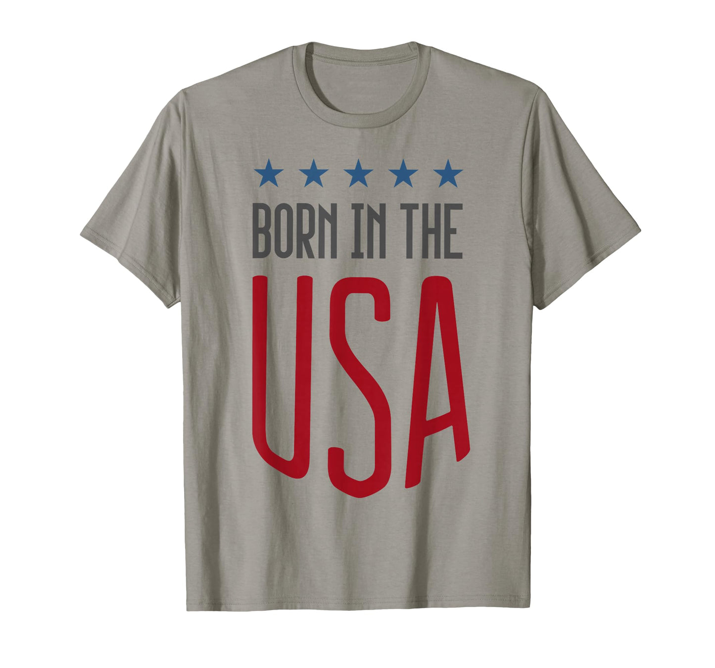 Born in The USA T-Shirt Patriotic Tee T-Shirt Small