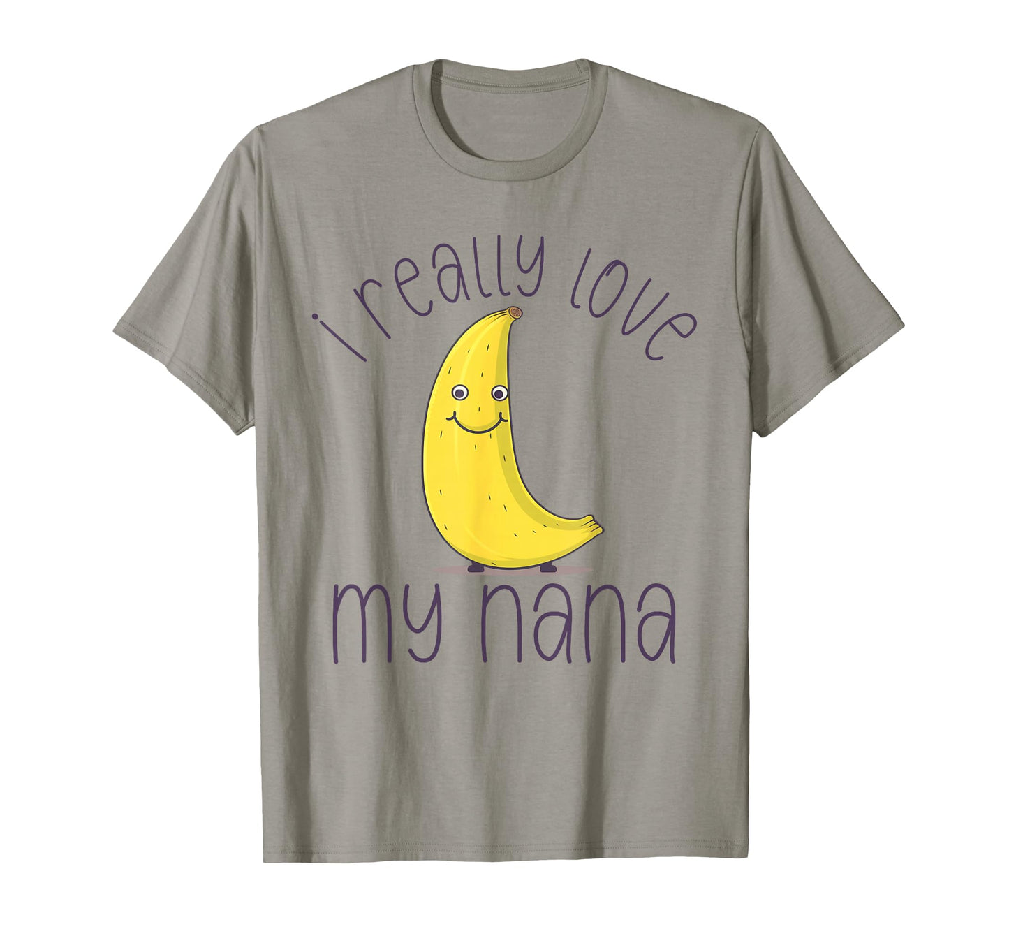 Cute Funny Banana Nana Toddler Kid I Really Love My Nana T-Shirt