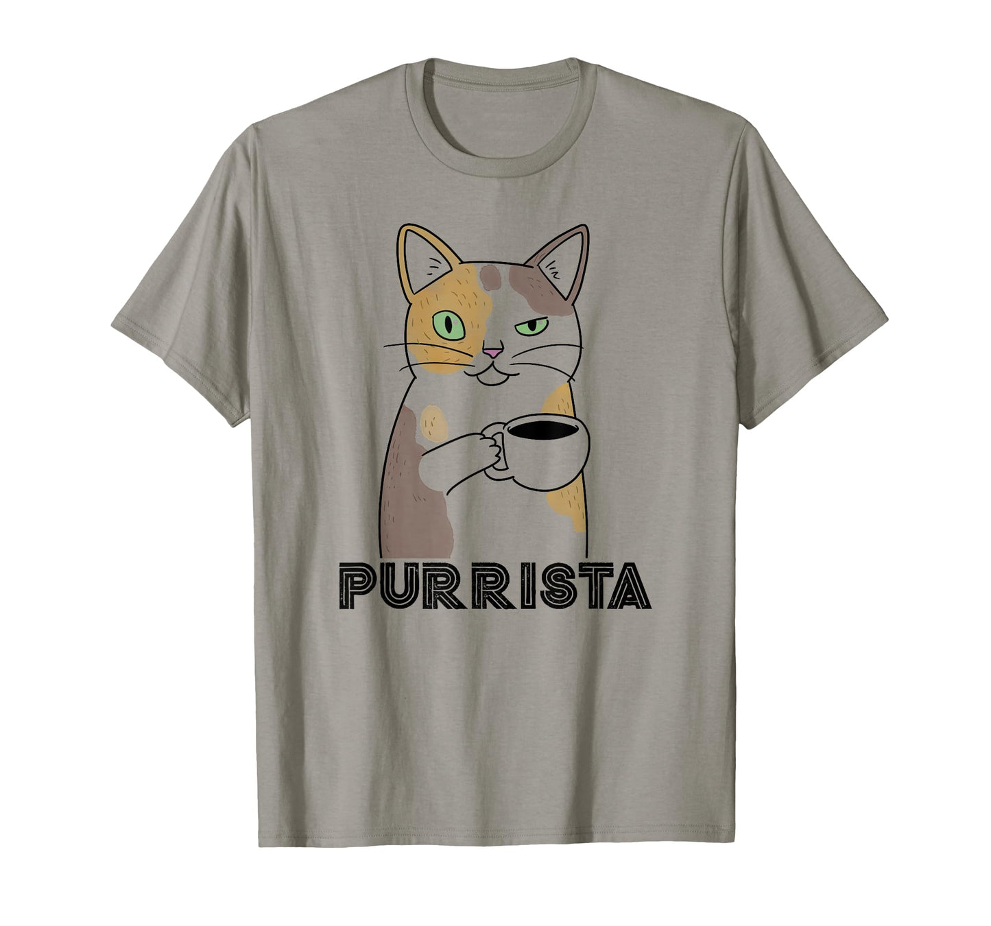 Coffee Cat | Purr-ista Barista | Funny Graphic T Shirt