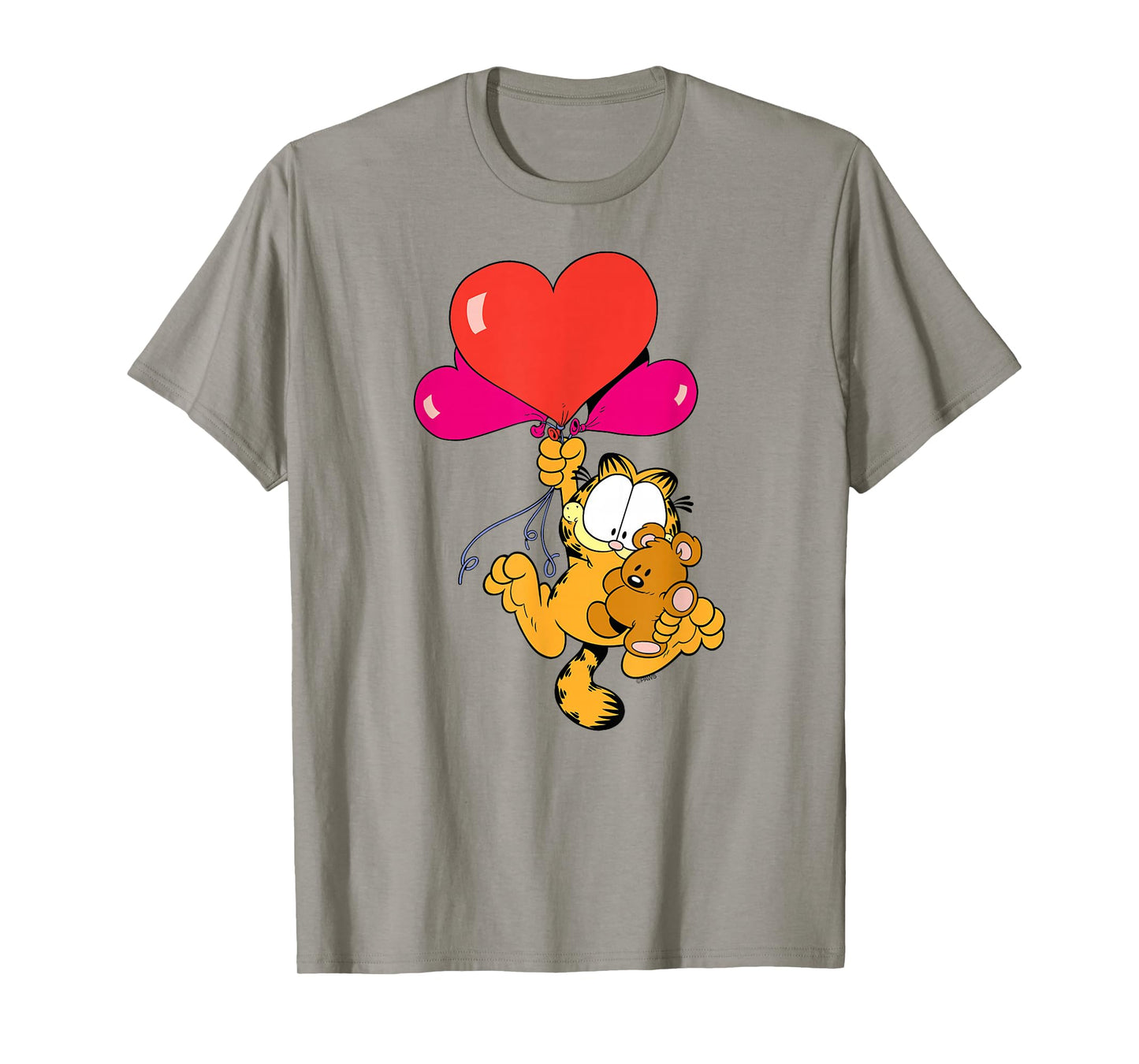Garfield Heart Balloons with Pooky Valentine's Day Cat T-Shirt
