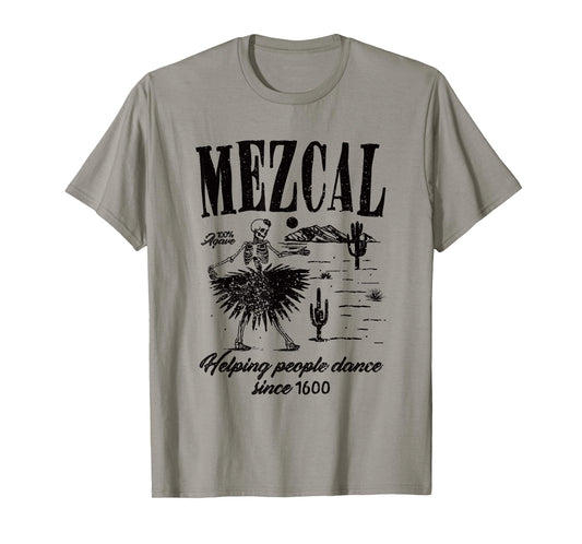 Funny Retro Mexican Mezcal Cinco De Mayo Agave Spirit Liquor T-Shirt