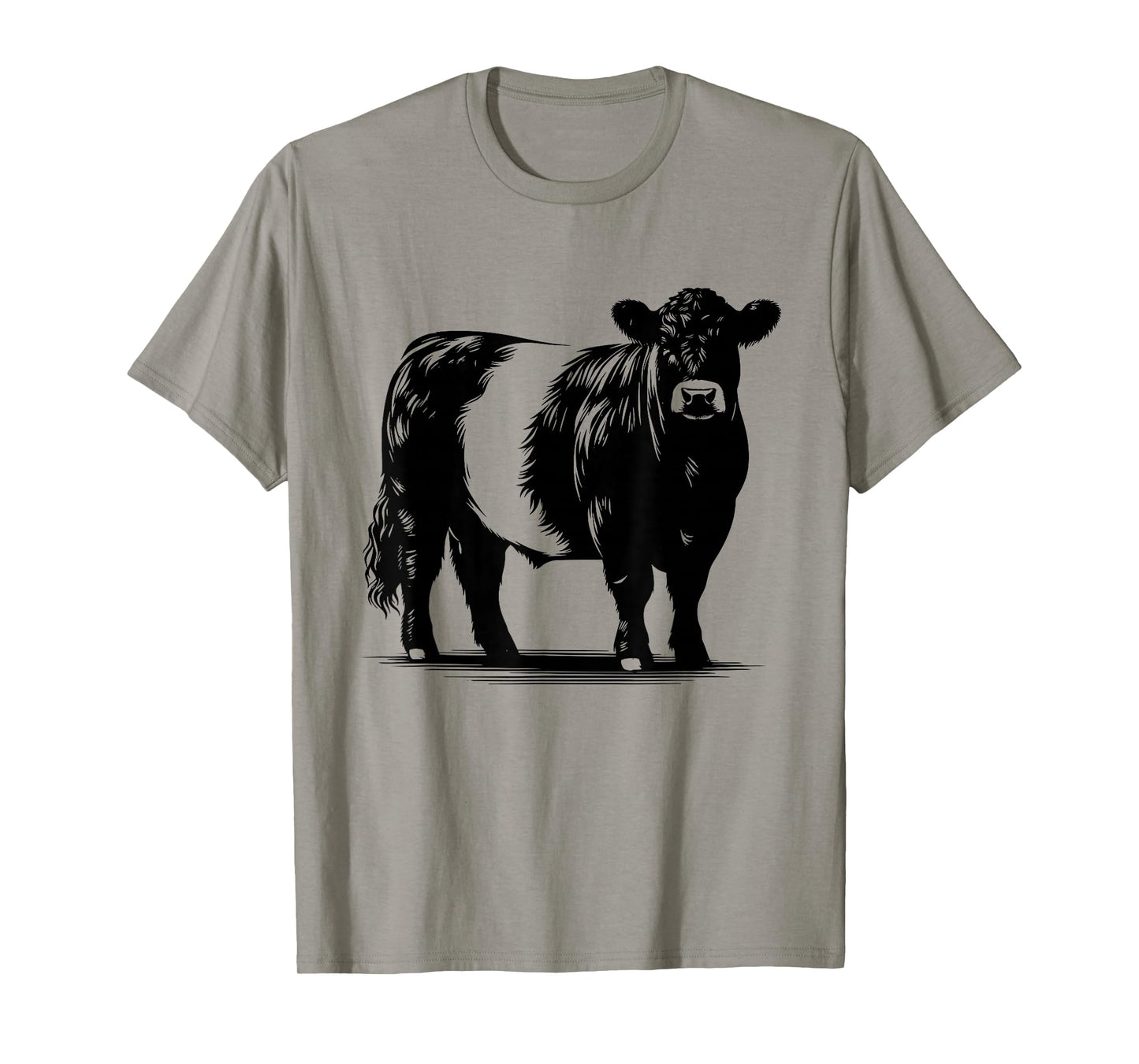 Cow Farmer Breeder - Monochromatic Belted Galloway Cattle T-Shirt