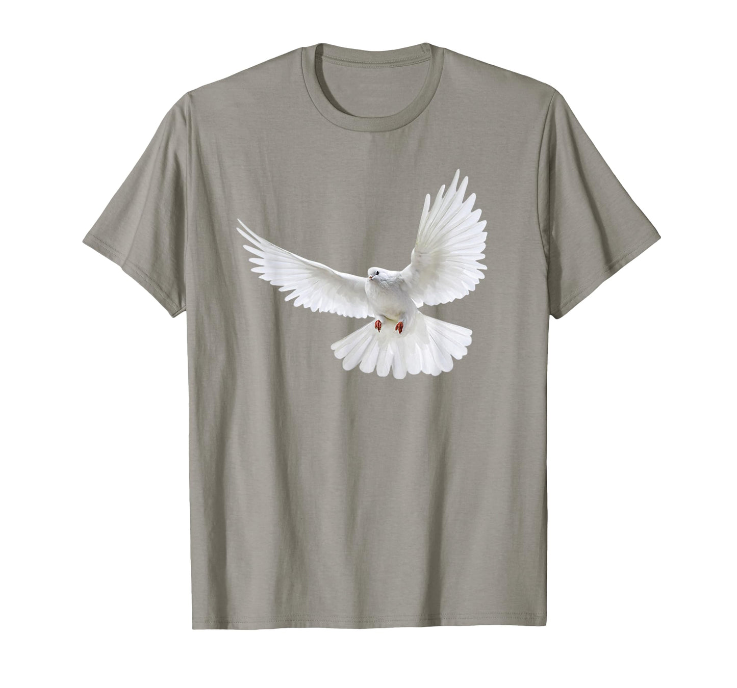 Beautiful Flying Peaceful White Dove Photo Silhouette T-Shirt