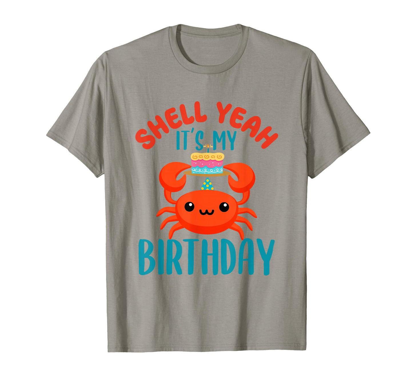 Cute Crab Birthday Shell T-Shirt