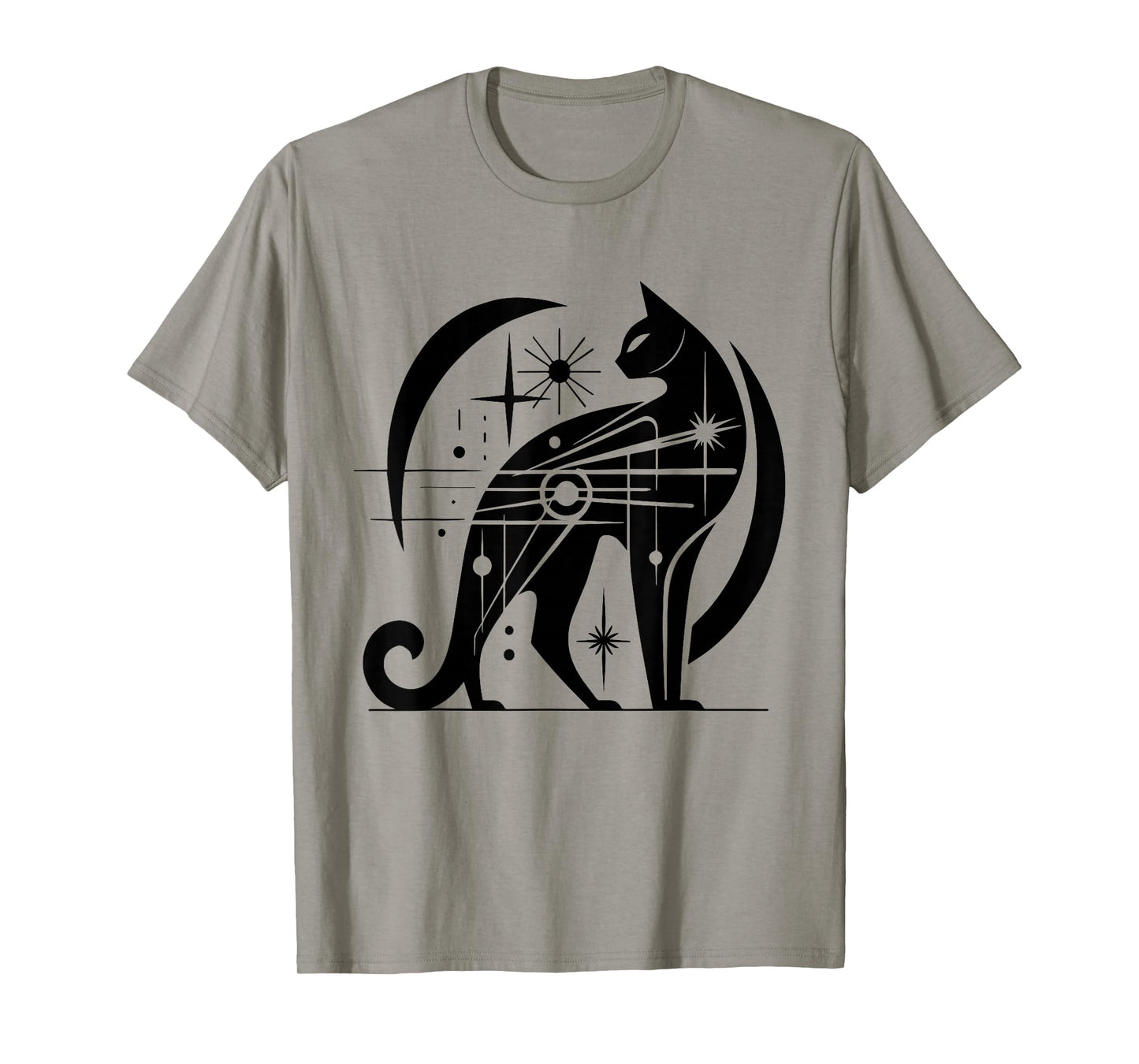 Cat Midcentury Mid Century Retro Atomic Age Modern T-Shirt