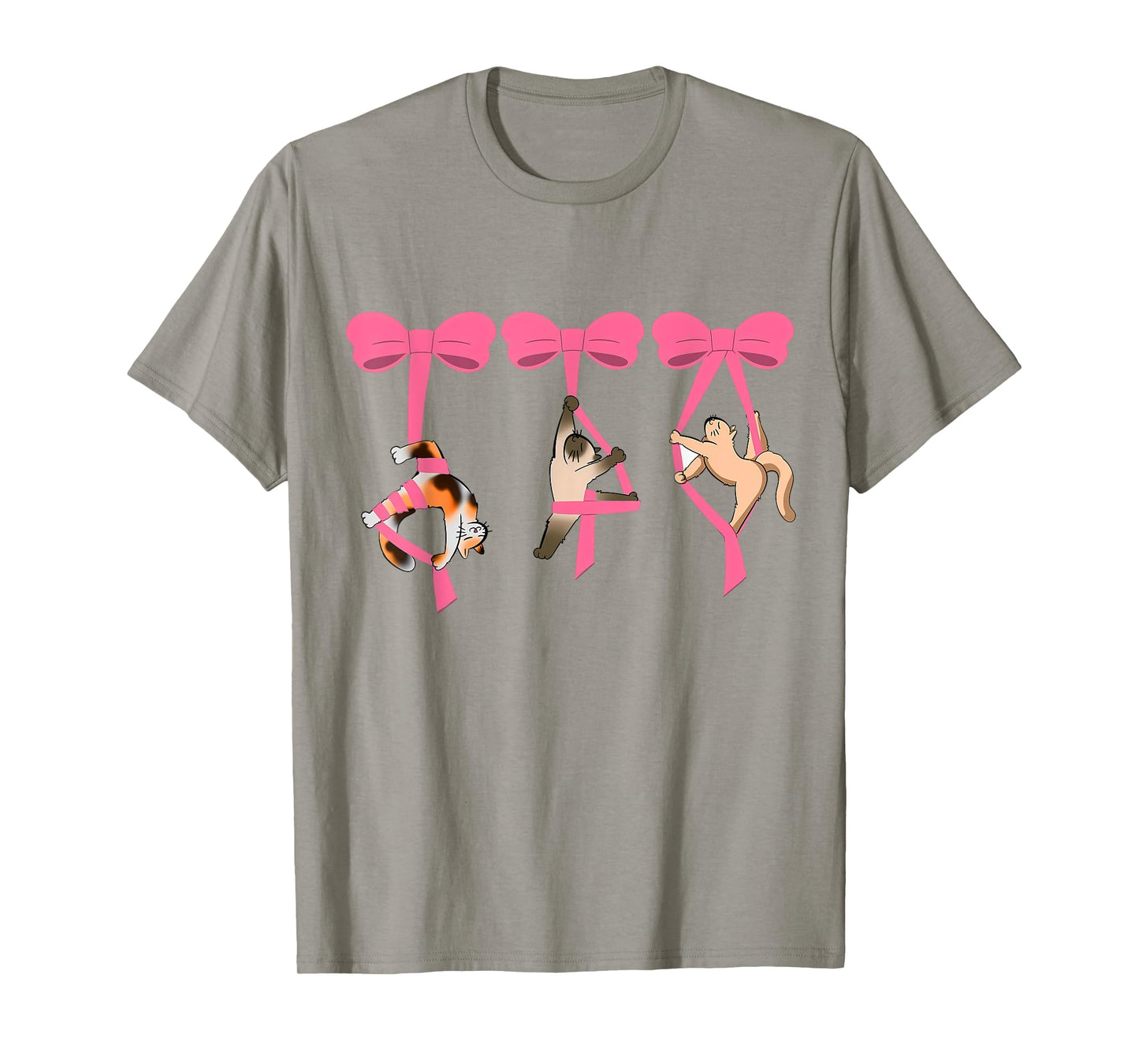 Aerialist Aerial Silk Dancer Cat Lover Dancing Aerial Silk T-Shirt