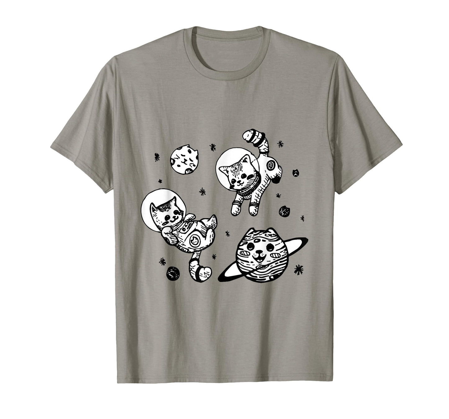Kitty Cats Flying in Space - Kittens T-Shirt T-Shirt
