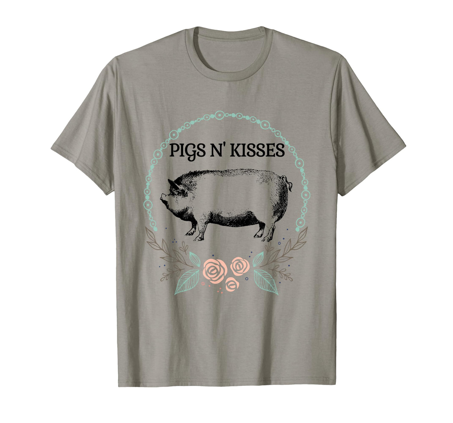 Cute Pot Belly Pig Shirt-Pigs N Kisses Pig Lovers Gifts T-Shirt