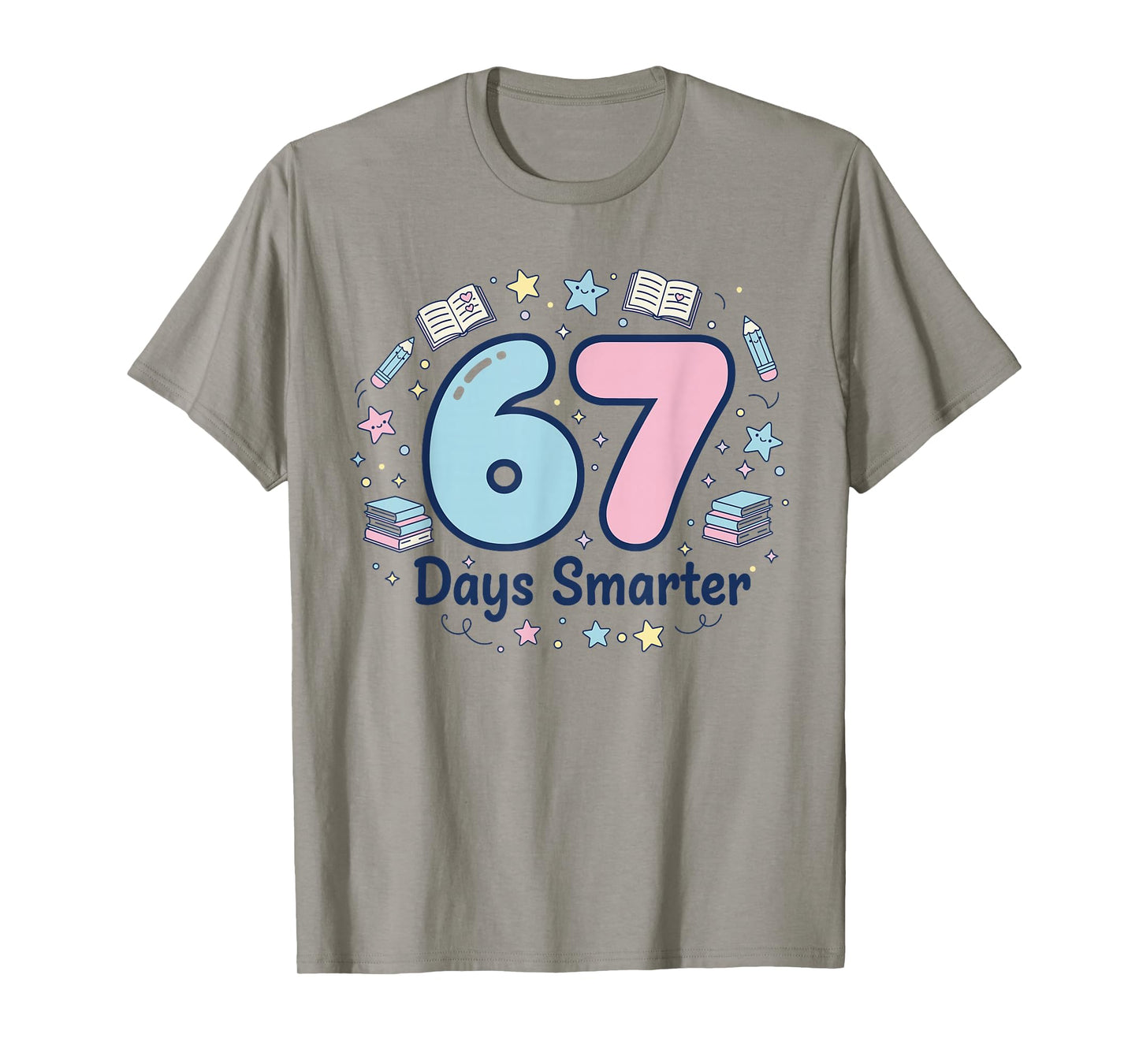 67 Days Smarter 67th Day of School for Teacher Boys Girls T-Shirt