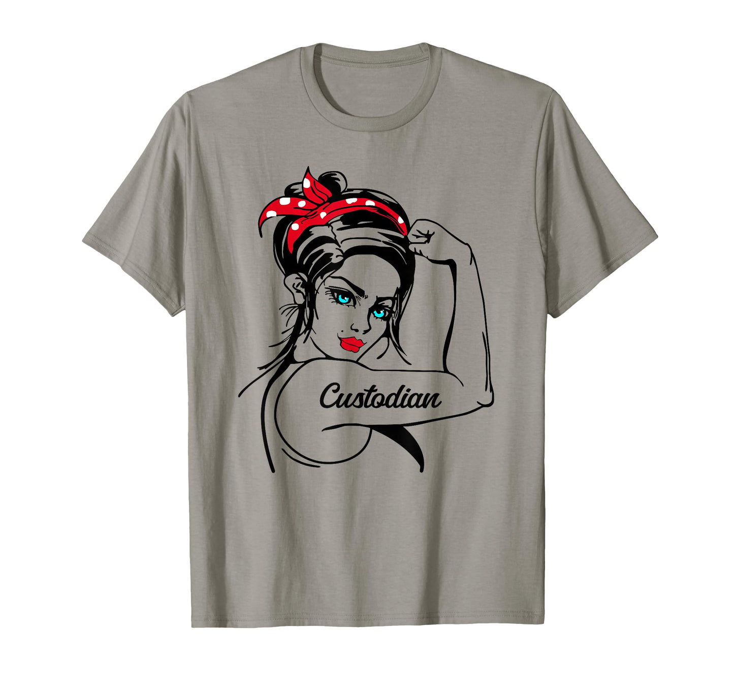 Custodian Rosie The Riveter Pin Up T-Shirt