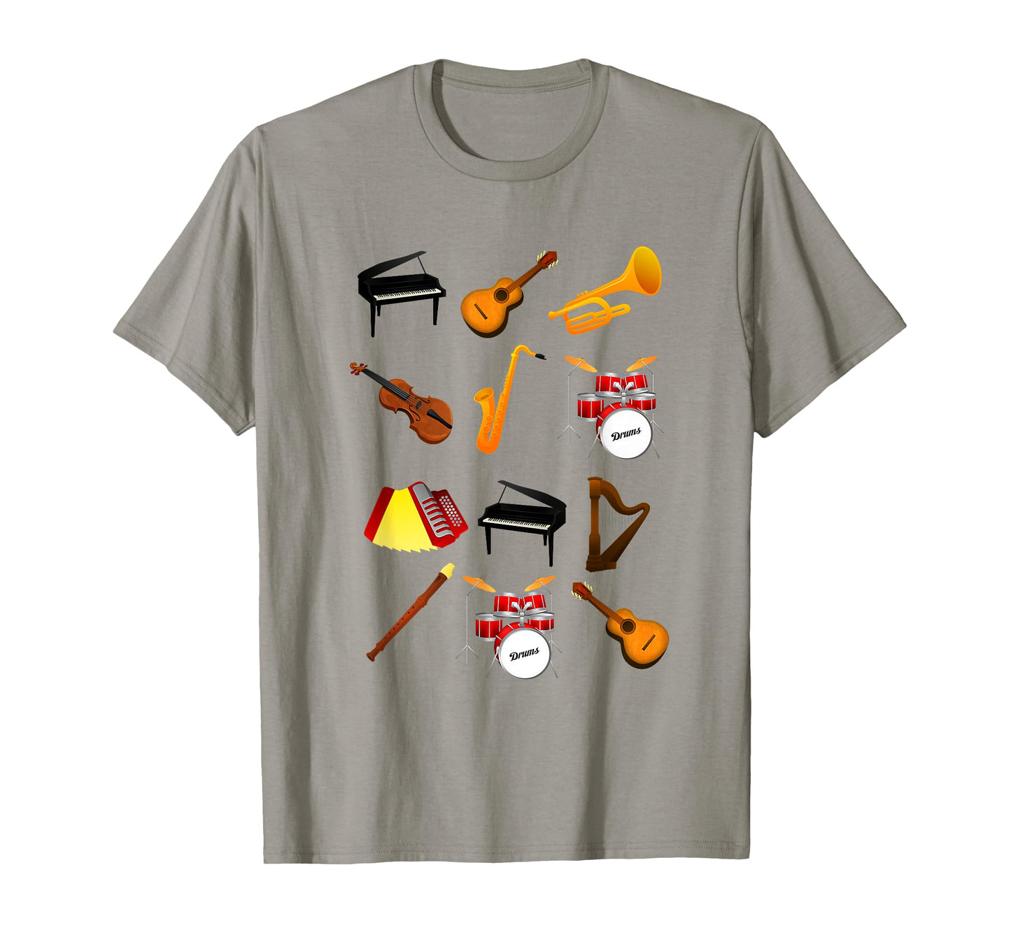 Musical Instruments Short Sleeved T-shirt For Toddlers T-Shirt