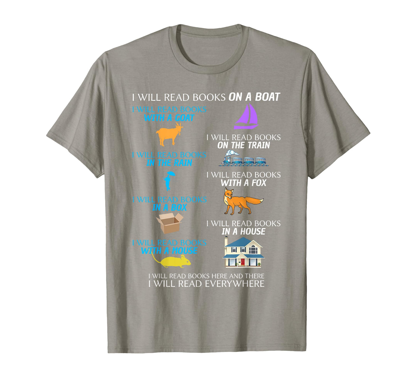 I Will Read Books On A Boat And Everywhere T-Shirt T-Shirt