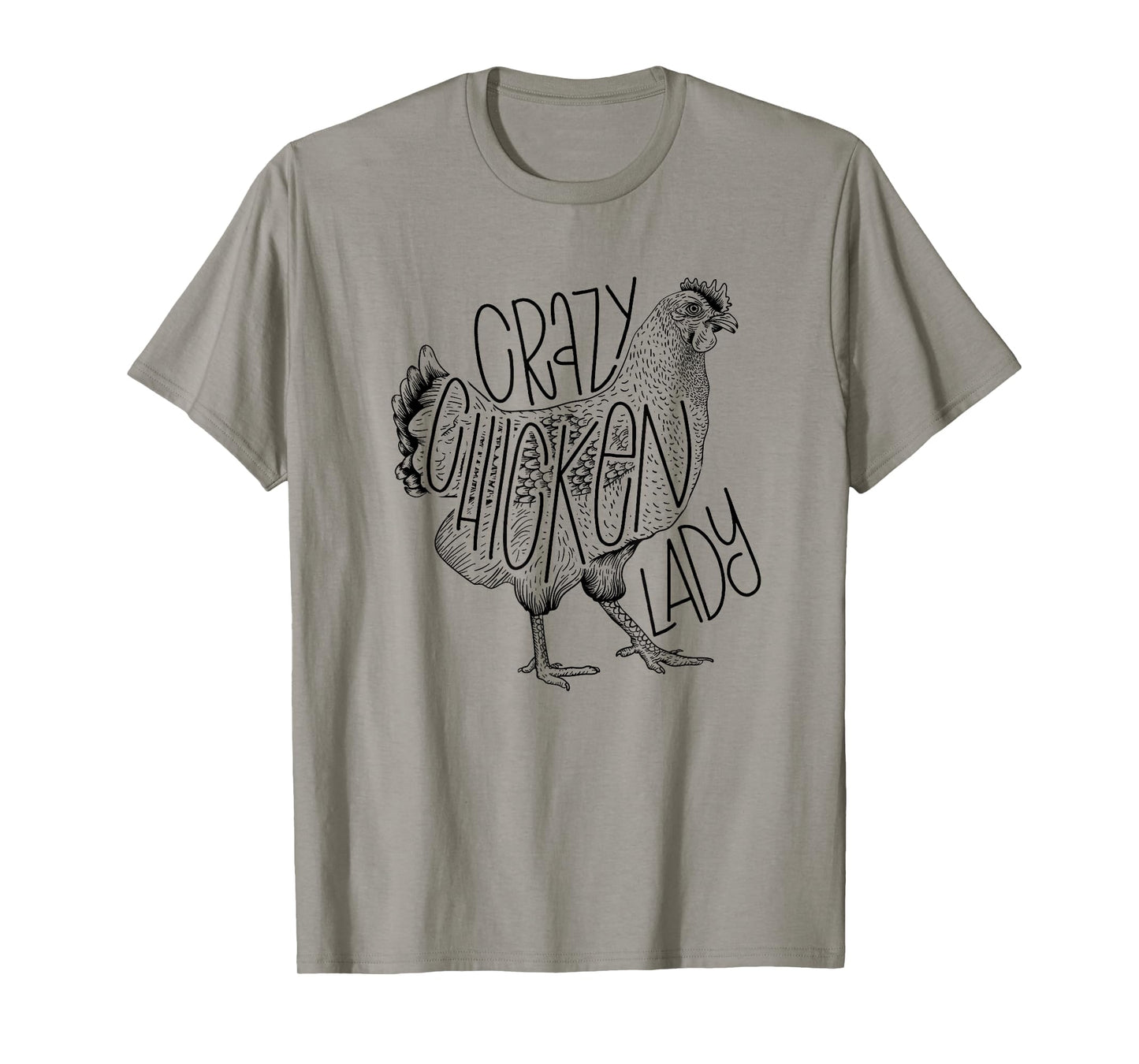Crazy chicken lady funny Farm Lady T-Shirt