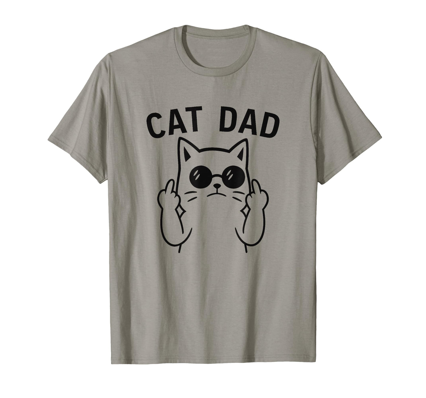 Cat Dad Funny Gift for Men Boys T-Shirt