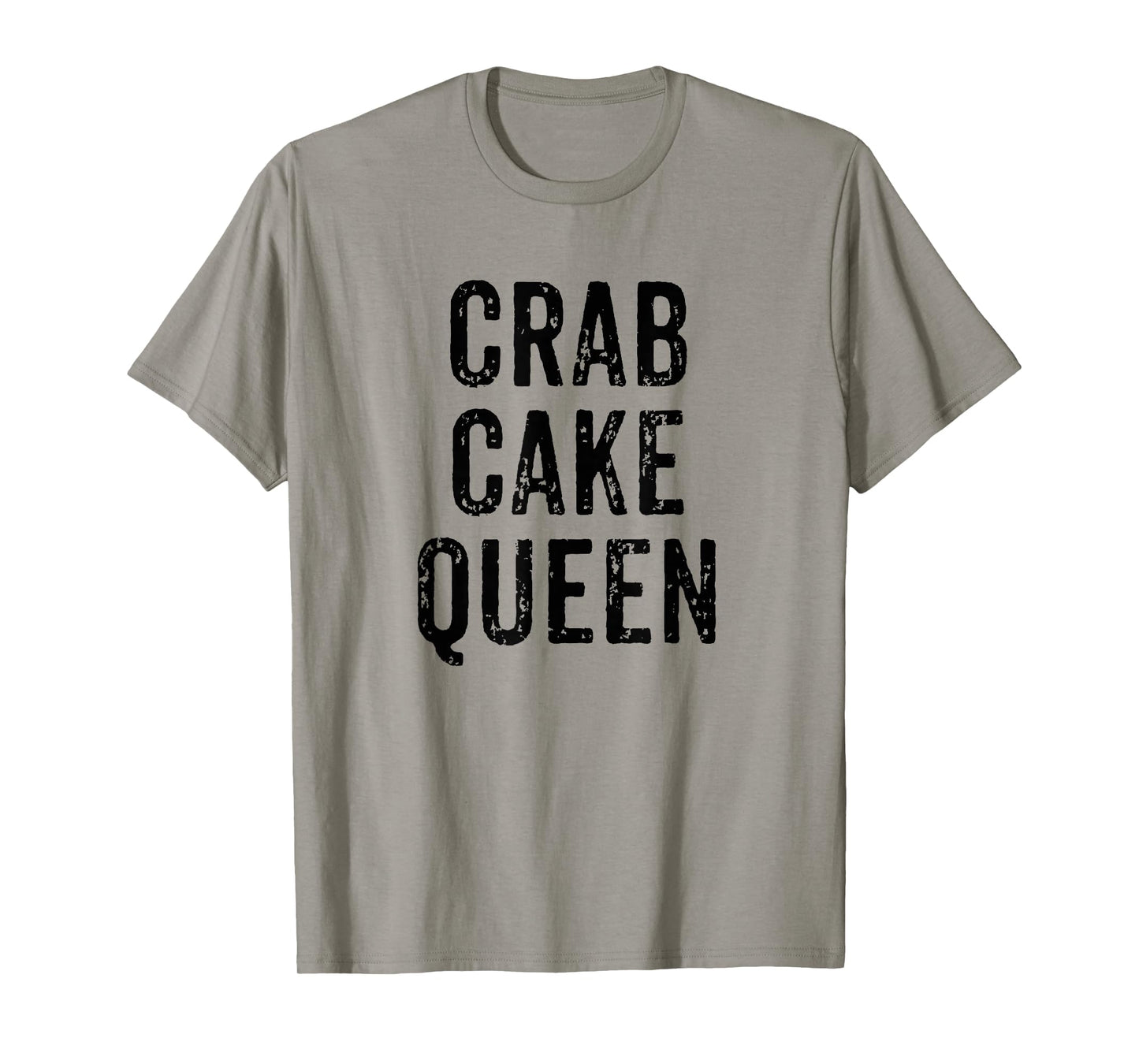 Crab Cake Queen Vintage Distressed Chef Foodie Seafood T-Shirt