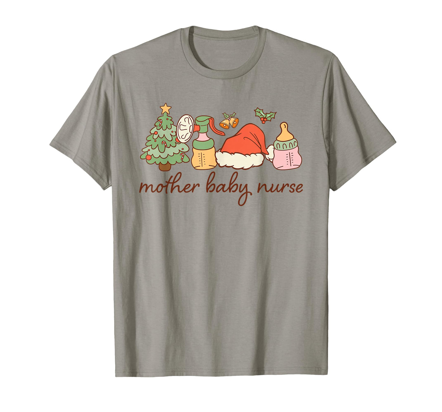 Mother Baby Nurse Christmas Maternity and Baby Care T-Shirt