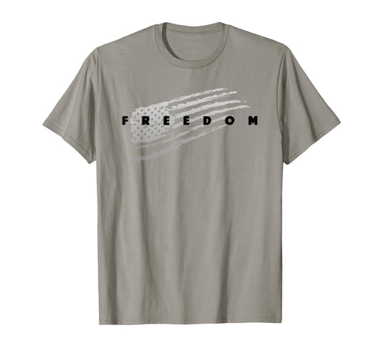 Distressed American Flag Patriotic Pride Freedom T-Shirt