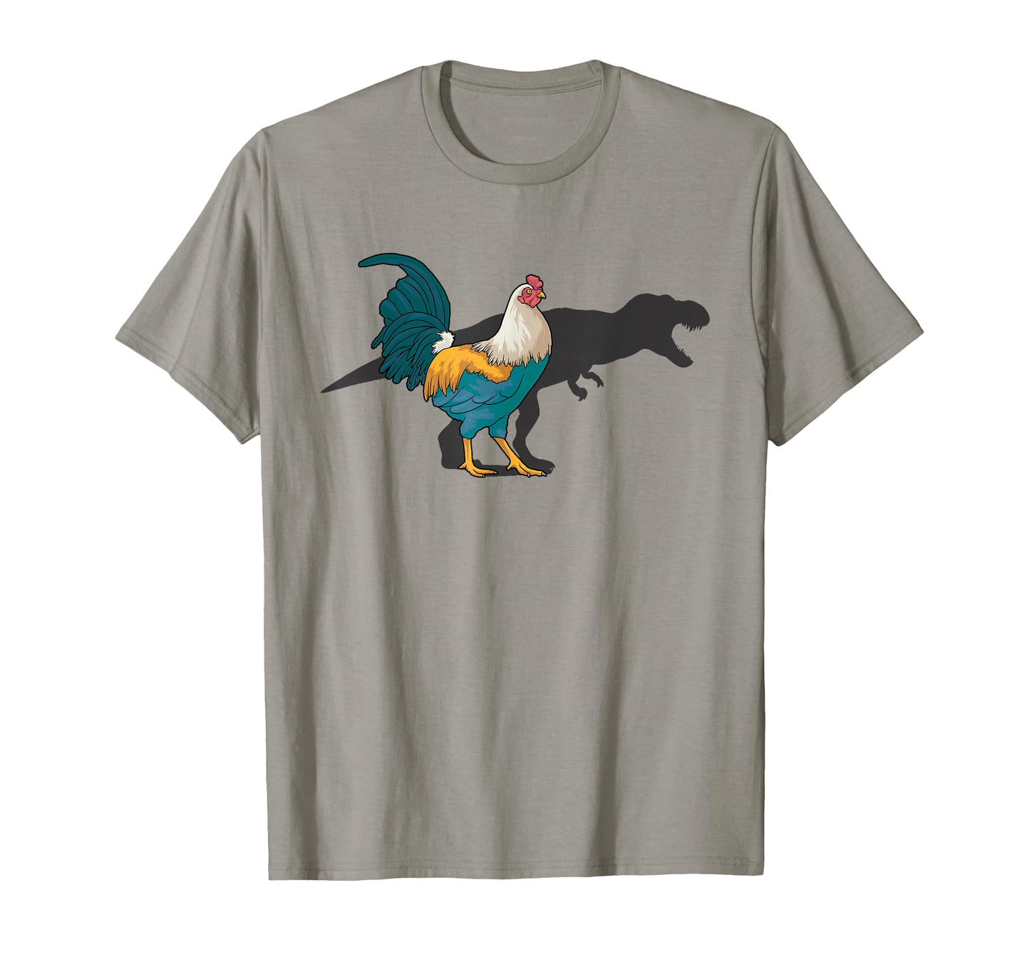 Chicken Dinosaur Shadow T Rex Hen Lover Cute Chicken Farmer T-Shirt