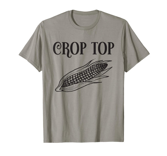 Crop Top Funny Gardening Farming Corn Lover Corny Country T-Shirt