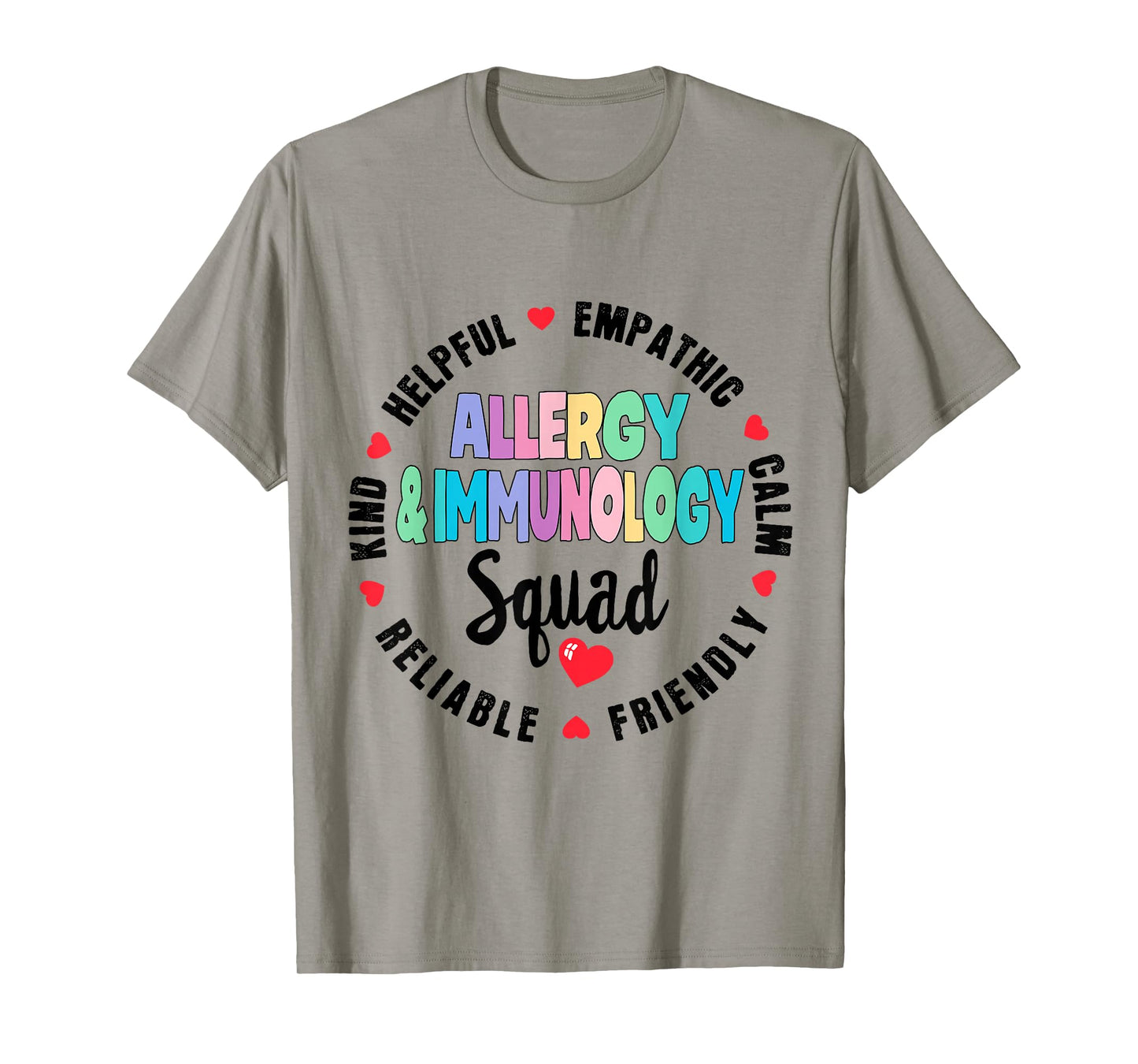 Allergy and Immunology Squad Nurse Team Registered Nursing T-Shirt
