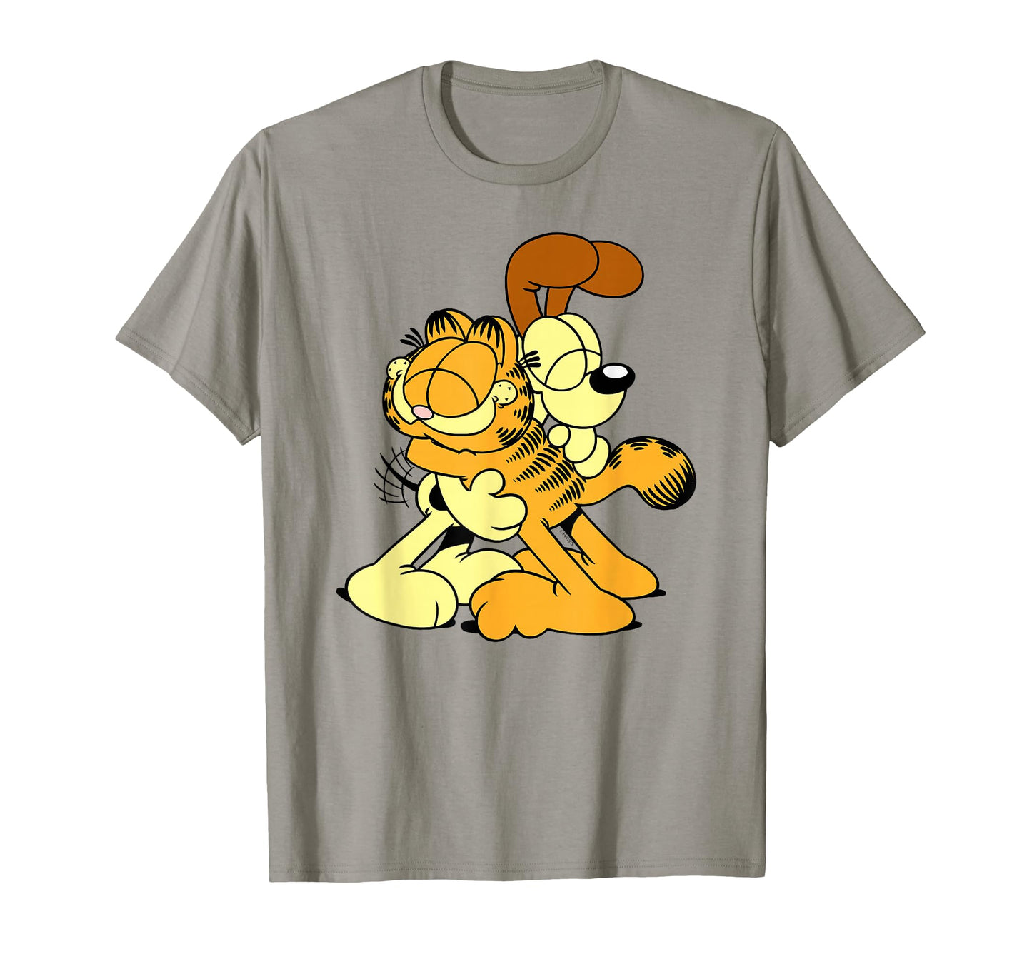 Garfield & Odie Hugging Cute Cartoon Cat and Dog T-Shirt