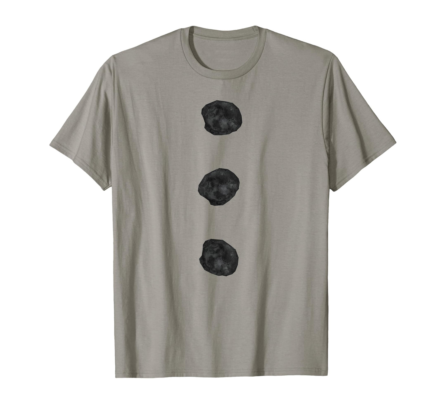 Snowman Costume Shirt Three Black Buttons on White T-Shirt T-Shirt