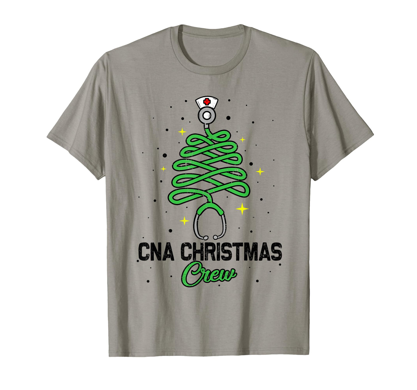 CNA Christmas Crew Cute Christmas Tree Xmas Lights Nurse T-Shirt