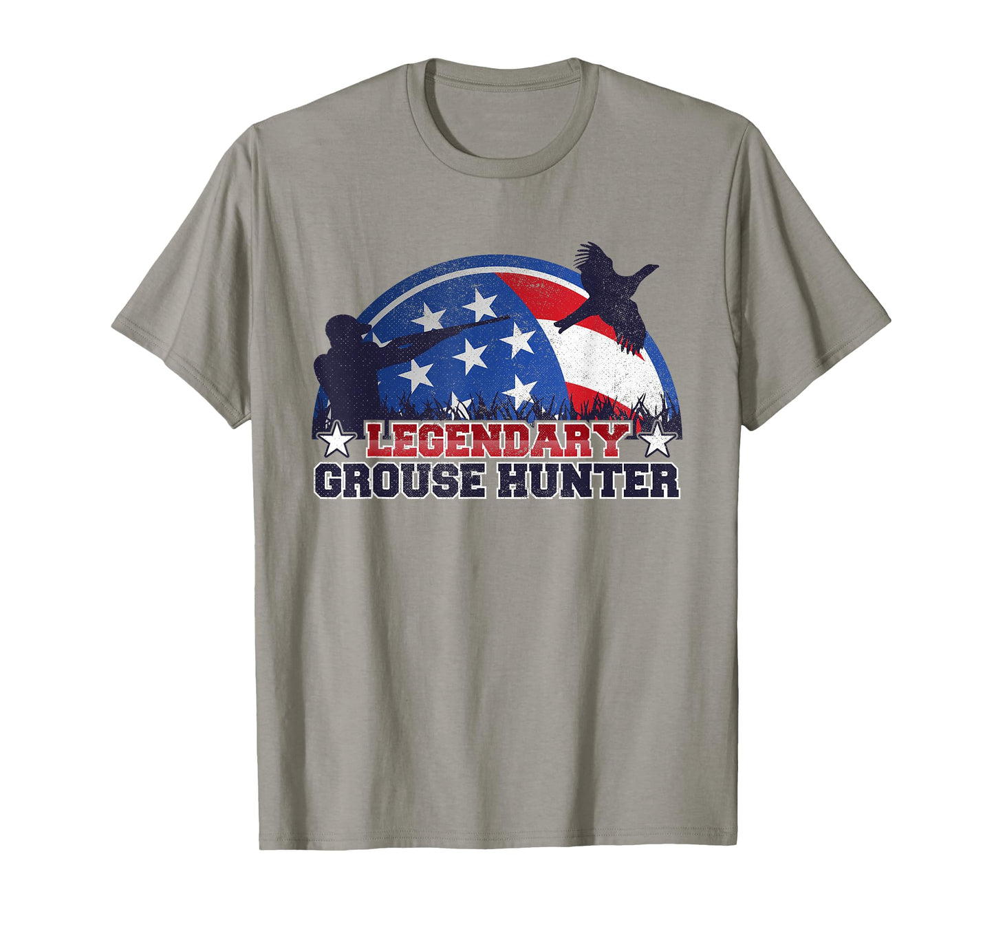 Legendary Grouse Hunter American Flag Hunting Shirt T-Shirt for Women Kids Men