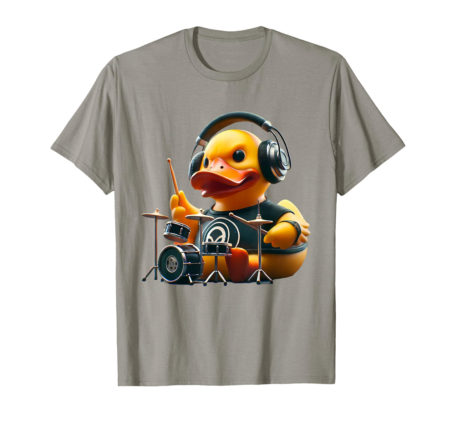 Drummer Rubber Duck Ducky Duckie Drum Player T-Shirt