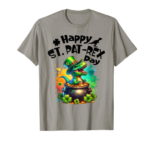 Happy St. Pat-rex Day St Patricks Day Dinosaur T-Rex Funny T-Shirt