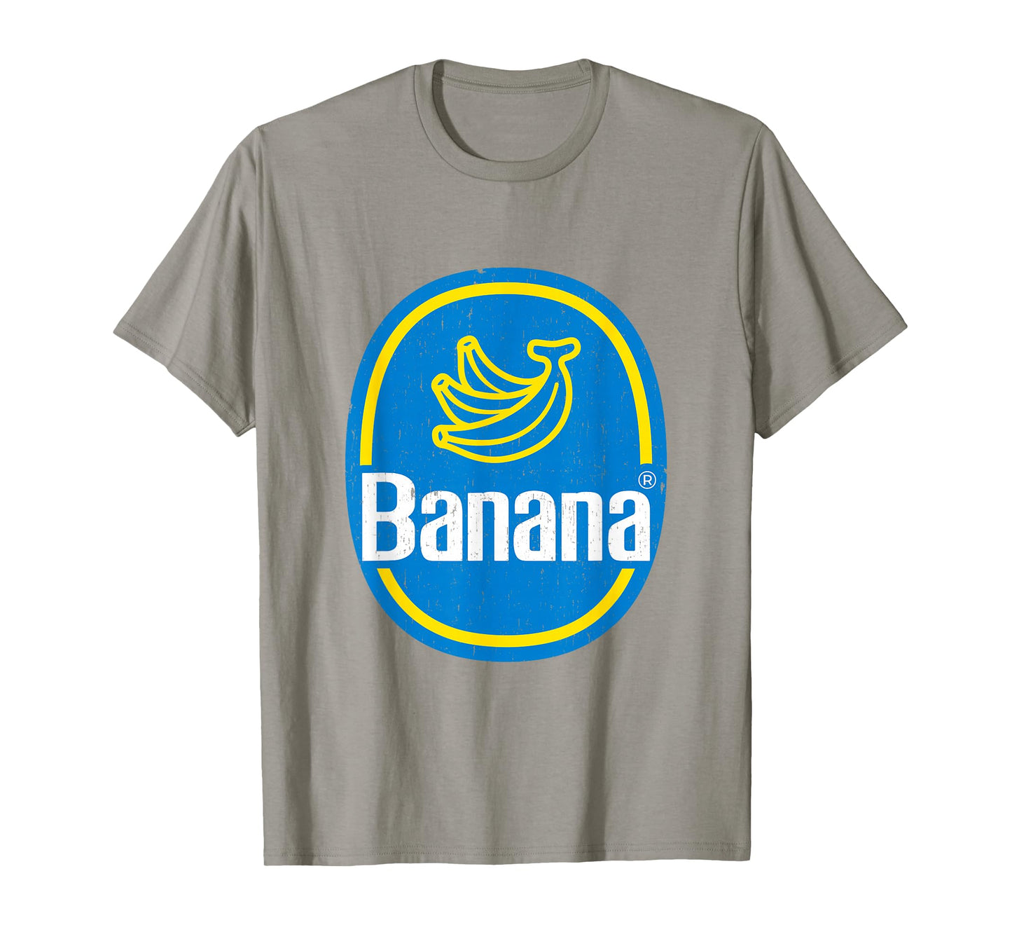Yellow Banana Sticker Fruit Lazy DIY Easy Halloween Costume T-Shirt