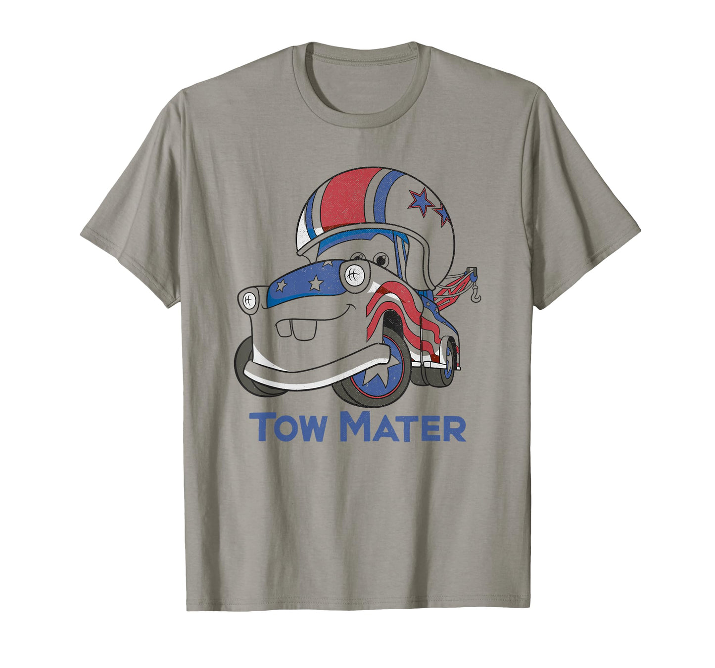 Disney Pixar Cars 4th of July Tow Mater Flag Paint Job T-Shirt