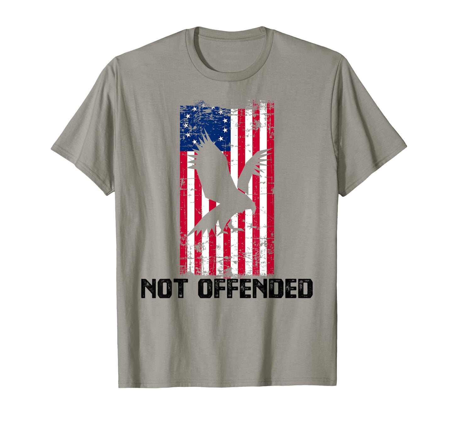 Not Offended Patriotic Betsy Ross American USA Flag 13 Stars T-Shirt for Women Men