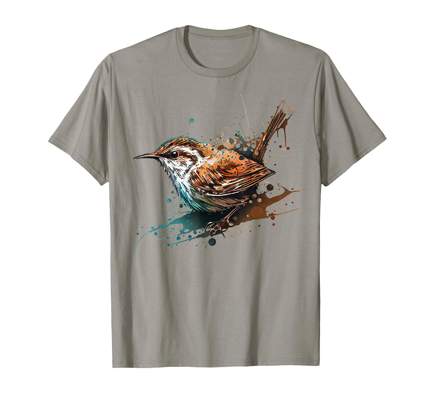 Wren, cute bird painting T-Shirt