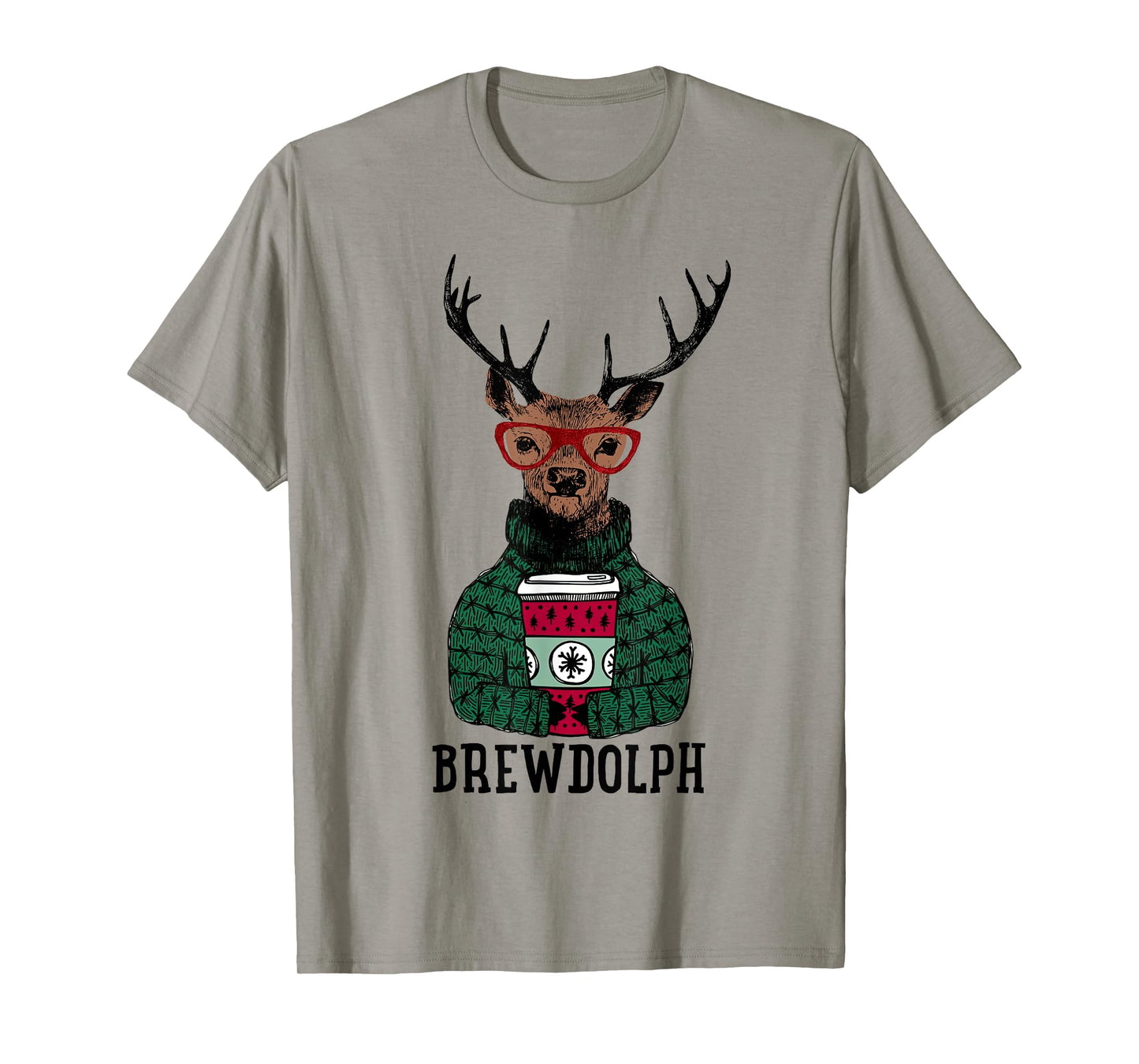 Christmas Coffee, Brewdolph, Christmas Holiday Party T-Shirt